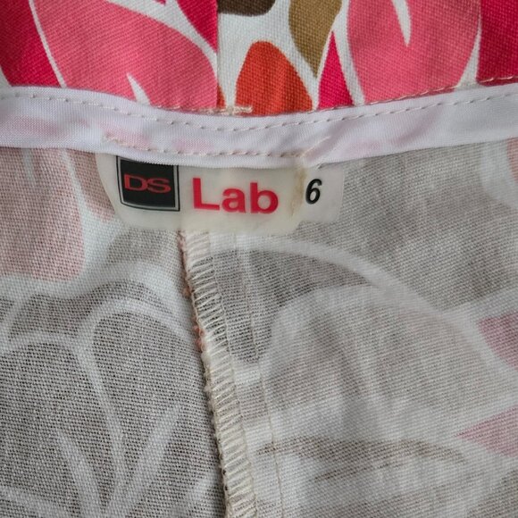 Cotton Floral Print Pants, Size 6 - Picture 4 of 5